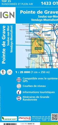 IGN Frankrijk|1433OT Pointe Grave Soulac-sur-Mer