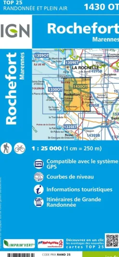 IGN Frankrijk|1430OT Rochefort Marennes