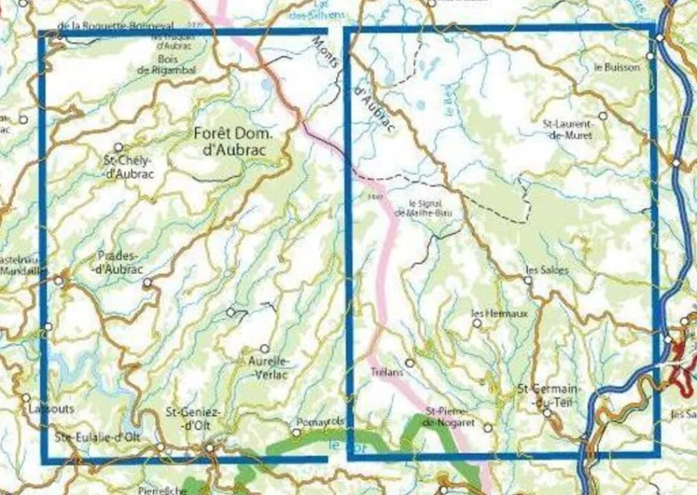 IGN Frankrijk|2538OT Ste-Eulalie-d'Olt