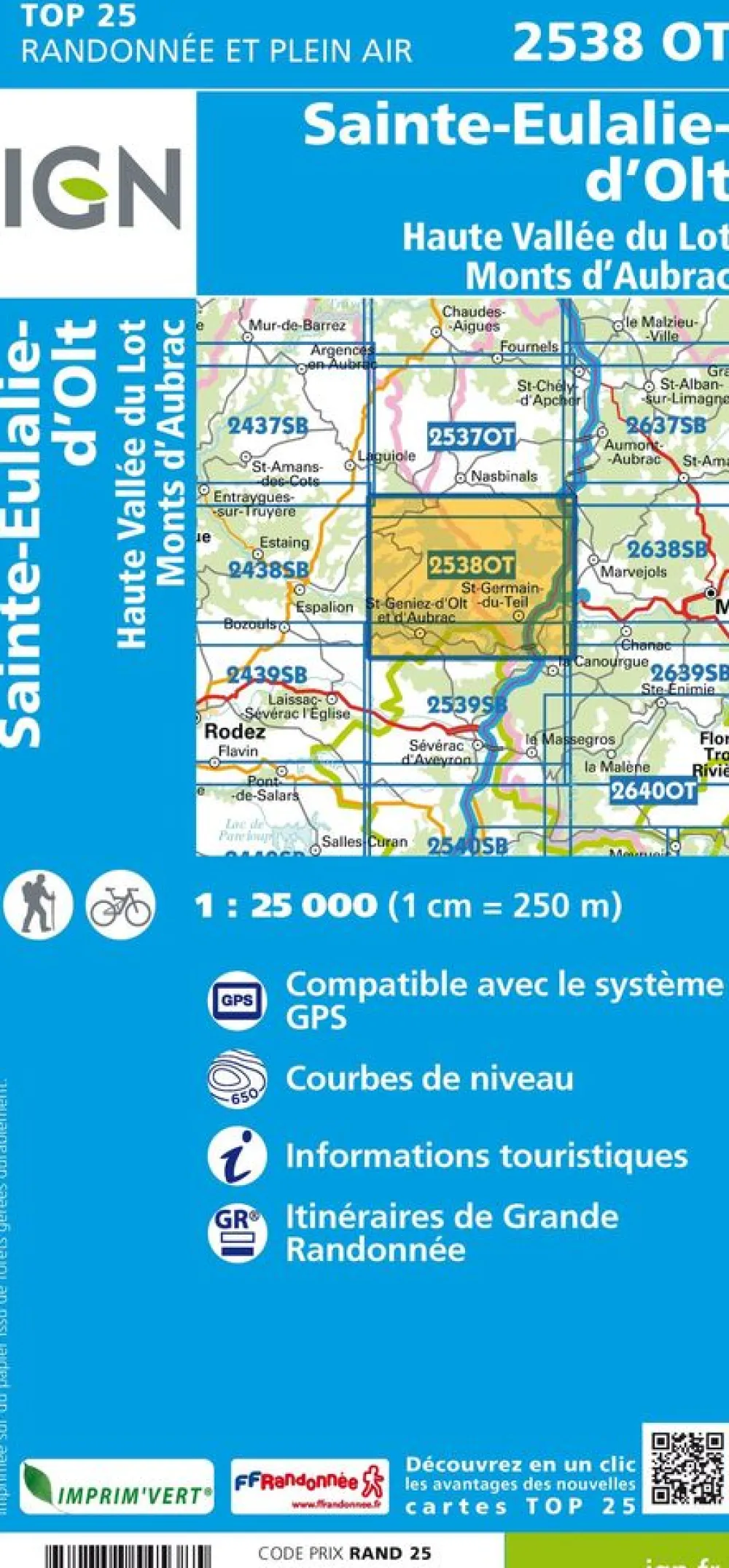 IGN Frankrijk|2538OT Ste-Eulalie-d'Olt