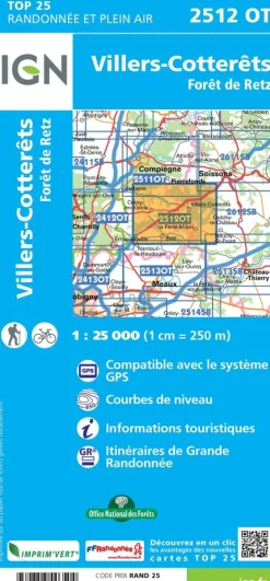 IGN Frankrijk|2512OT Villers-Cotterêts