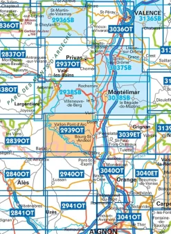 IGN Frankrijk|2841OT Vézénobres Moussac