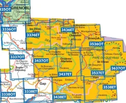 IGN Frankrijk|Wandelkaart 3537et Guillestre - Vars Risoul