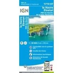 IGN Frankrijk|Wandelkaart 1710ET Le havre/etretat 1/25