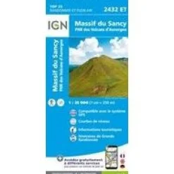 IGN Frankrijk|Wandelkaart 2432ET Massif du Sancy