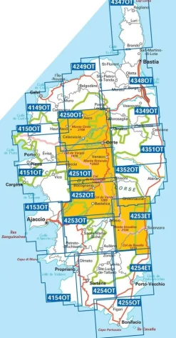 IGN Frankrijk|Wandelkaart 4254et Porto-Vecchio