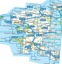 IGN Frankrijk|Wandelkaart 0519et Quimper Concarneau
