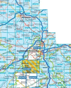 IGN Frankrijk|Wandelkaart 2432ETR Massif du Sancy