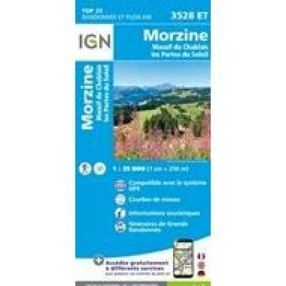 IGN Frankrijk|Wandelkaart 3528ET Morzine-Massif du Chablais