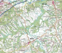 IGN Frankrijk|Wandelkaart 1947ot Aspet