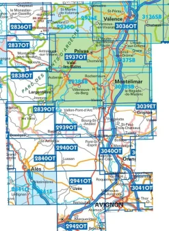 IGN Frankrijk|Wandelkaart 2940ot Bagnols-sur-Cèze