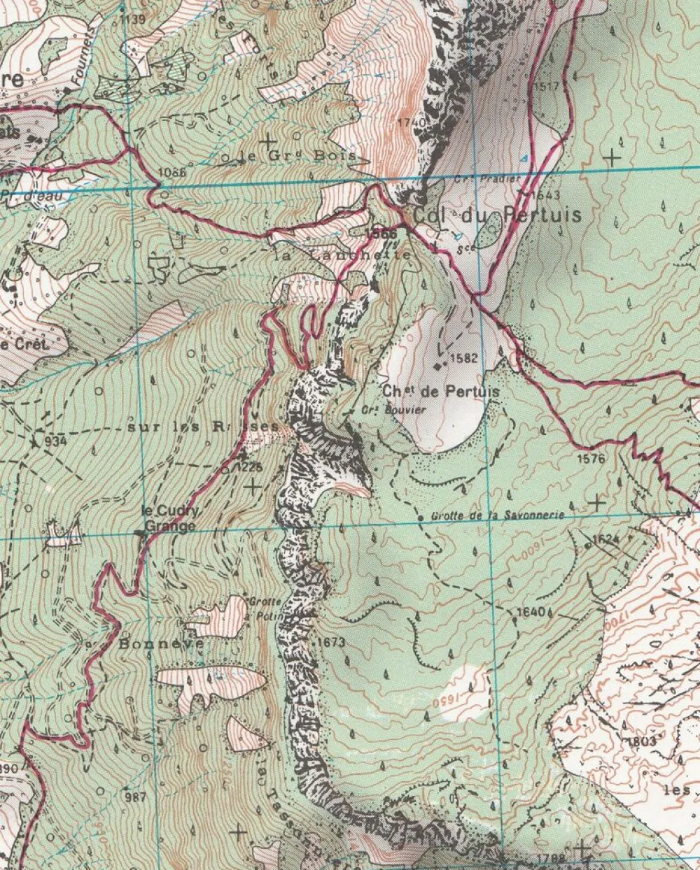 IGN Frankrijk|Wandelkaart 3137ot Die Crest