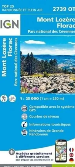 IGN Frankrijk|Wandelkaart 2739ot Mont Lozère