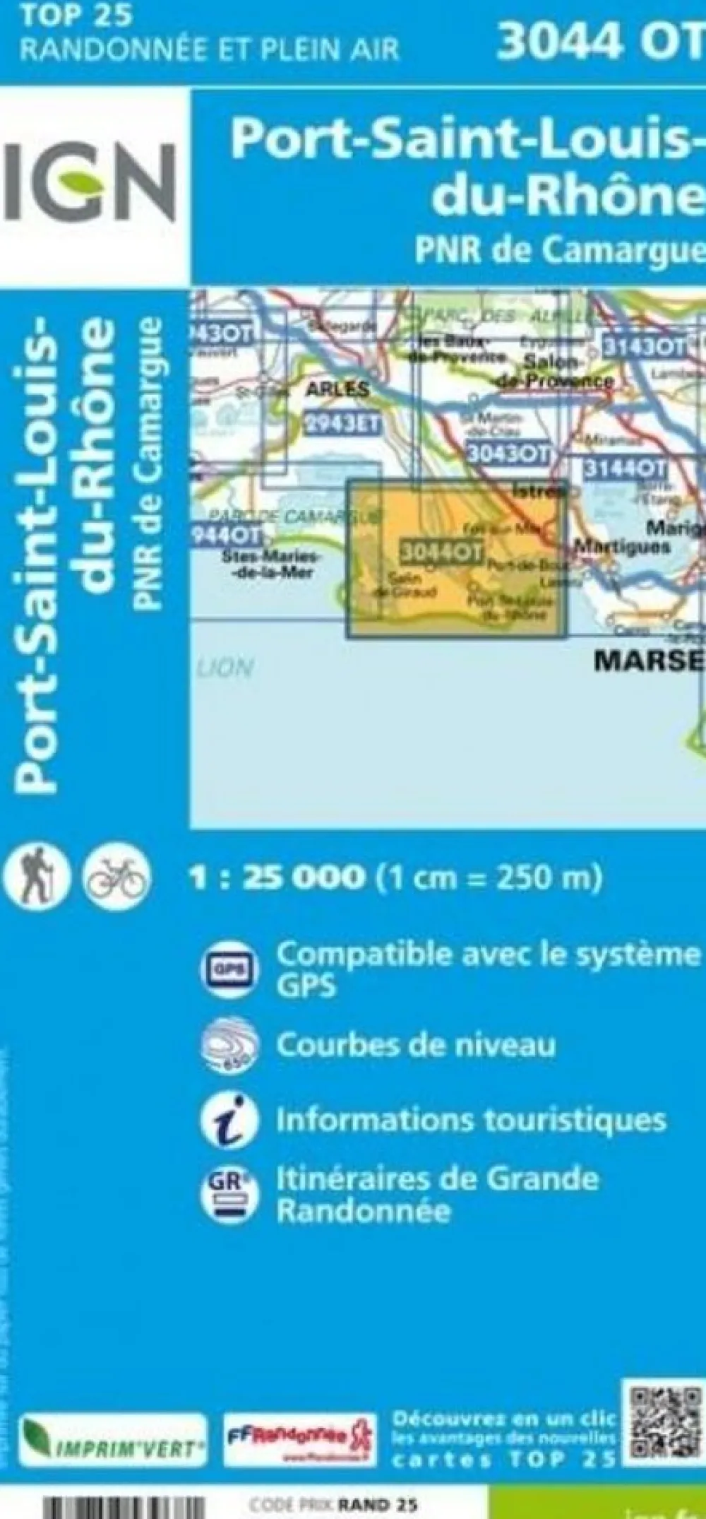 IGN Frankrijk|Wandelkaart 3044ot Port-St-Louis-du-Rhone