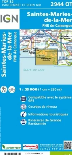 IGN Frankrijk|Wandelkaart 2944ot Saintes-Maries-de-la-Mer