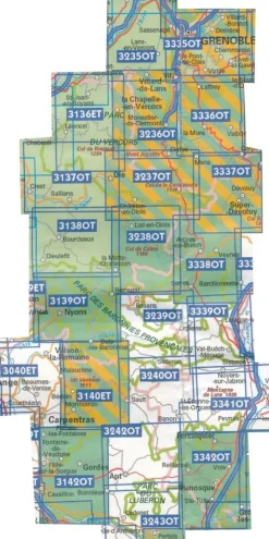 IGN Frankrijk|Wandelkaart 3339ot Sisteron - Laragne-Montéglin