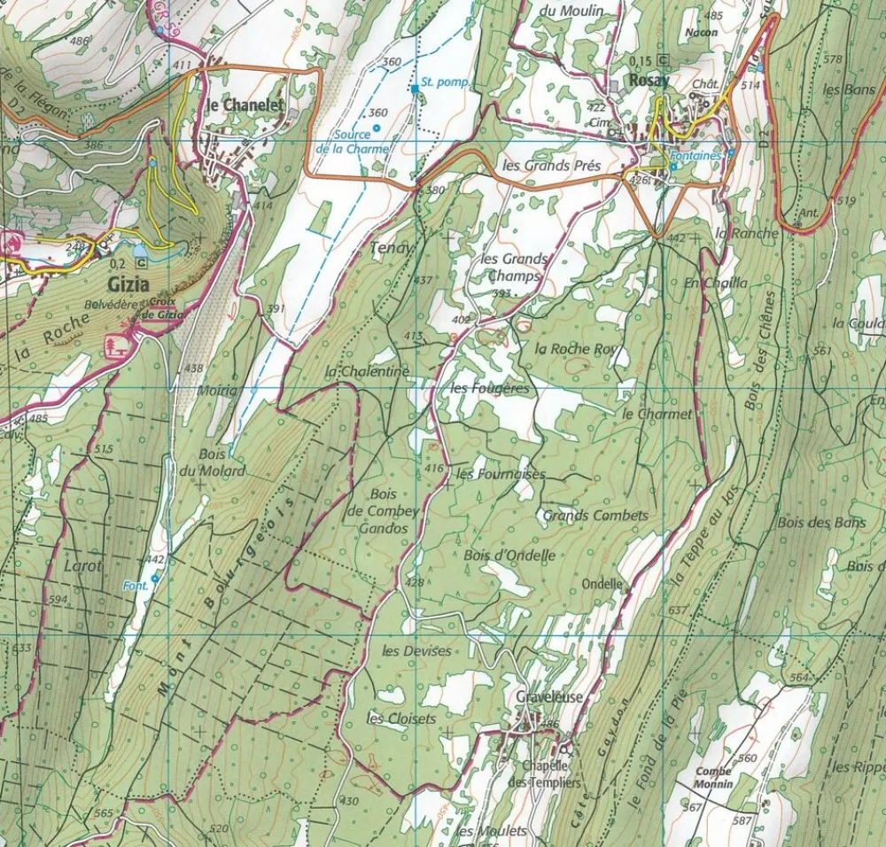 IGN Frankrijk|Wandelkaart 3227ot St-Amour