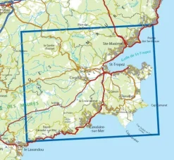 IGN Frankrijk|Wandelkaart 3545ot St-Tropez Ste-Maxime