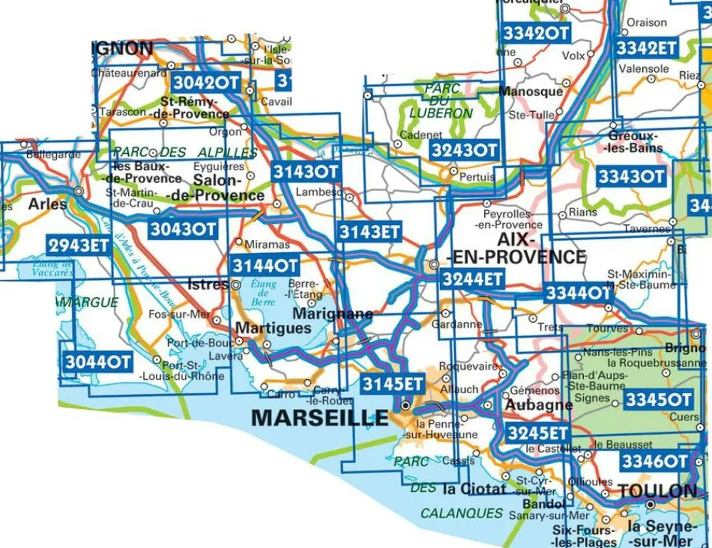 IGN Frankrijk|Wandelkaart 3545ot St-Tropez Ste-Maxime