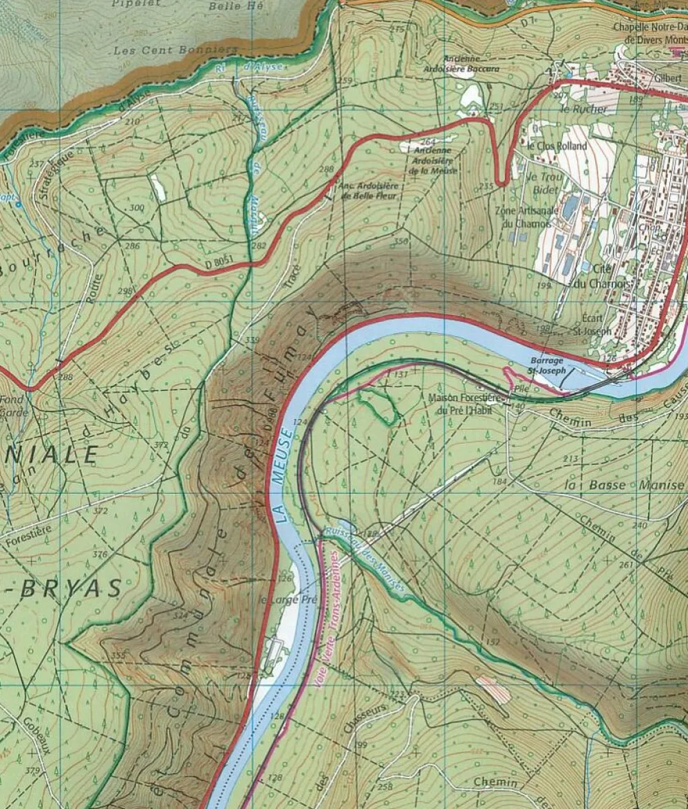IGN Frankrijk|Wandelkaart 3008SB Fumay