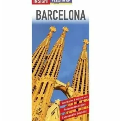 Insight Travel Map Spanje & Portugal|Barcelona stadsplattegrond Flexi map