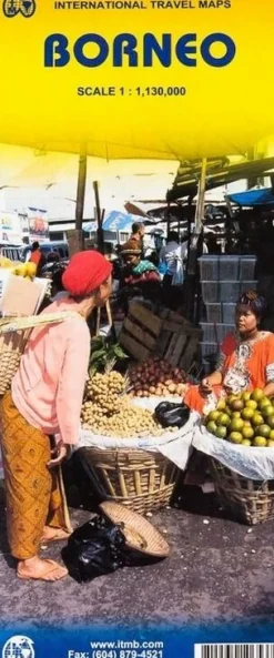 ITMB Zuidoost-Azië|Borneo Kalimantan wegenkaart
