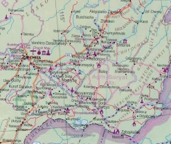 ITMB Oost-Europa|Landkaart Rusland - Europees Rusland en Siberië