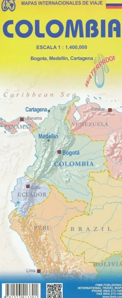 ITMB Zuid-Amerika|Wegenkaart Colombia