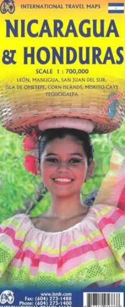 ITMB Midden-Amerika|Wegenkaart Nicaragua & Honduras