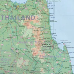 ITMB Zuidoost-Azië|Wegenkaart Thailand