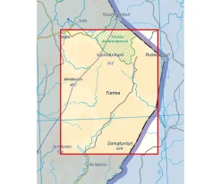 Karttakeskus FInland Scandinavië & Ijsland|Wandelkaart Tuntsa Tulppio Sorsatunturi