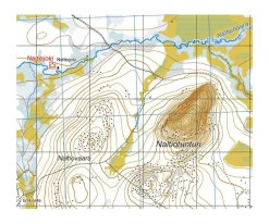 Karttakeskus FInland Scandinavië & Ijsland|Wandelkaart Itäkaira Nuortti Korvatunturi