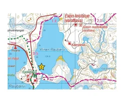 Karttakeskus FInland Scandinavië & Ijsland|Wandelkaart Evo Päijänne Ilvesvaellus