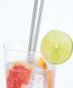 Kikkerland Flessen & Waterzakken|Stainless straws s/10