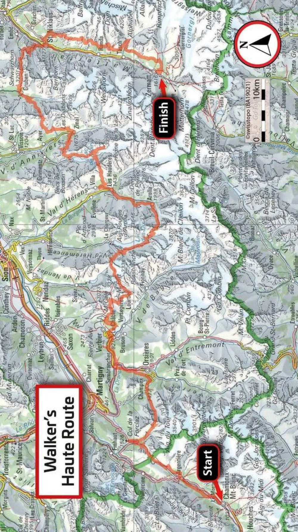 Knife Edge Frankrijk|Wandelgids Walker's Haute Route Chamonix - Zermatt