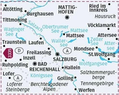 Kompass Duitsland|Fietskaart 3336 Berchtesgadener Land