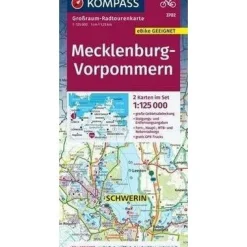 Kompass Duitsland|Fietskaart 3702 Mecklenburg/Vorpommern
