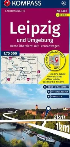 Kompass Duitsland|FK3361 Leipzig und Umgebung