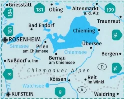 Kompass Duitsland|WK10 Chiemsee, Chiemgauer Alpen