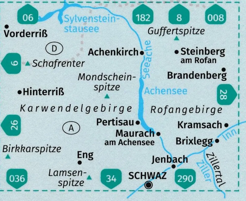 Kompass Oostenrijk|Wandelkaart 027 Achensee