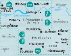 Kompass Duitsland|Wandelkaart 493 Baldeneysee