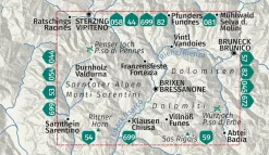 Kompass Italië & Malta|Wandelkaart 56 Brixen/Bressanone