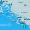 Kompass Balkan, Griekenland & Cyprus|Wandelkaart 2901 Daltmatische Kust Noord