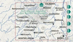 Kompass Frankrijk|Wandelkaart 2222 Elzas, Vogezen Zuid