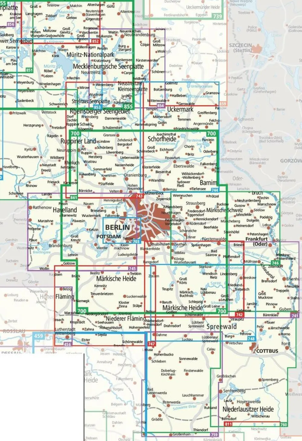 Kompass Duitsland|Wandelkaart 747 Fläming - Belzig