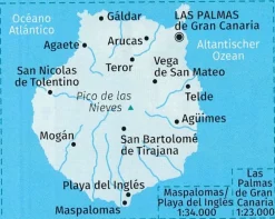 Kompass Spanje & Portugal|Wandelkaart 237 Gran Canaria