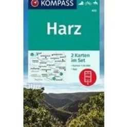 Kompass Duitsland|Wandelkaart 450 Harz