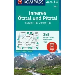 Kompass Oostenrijk|Wandelkaart 042 Inneres Otztal Pitztal