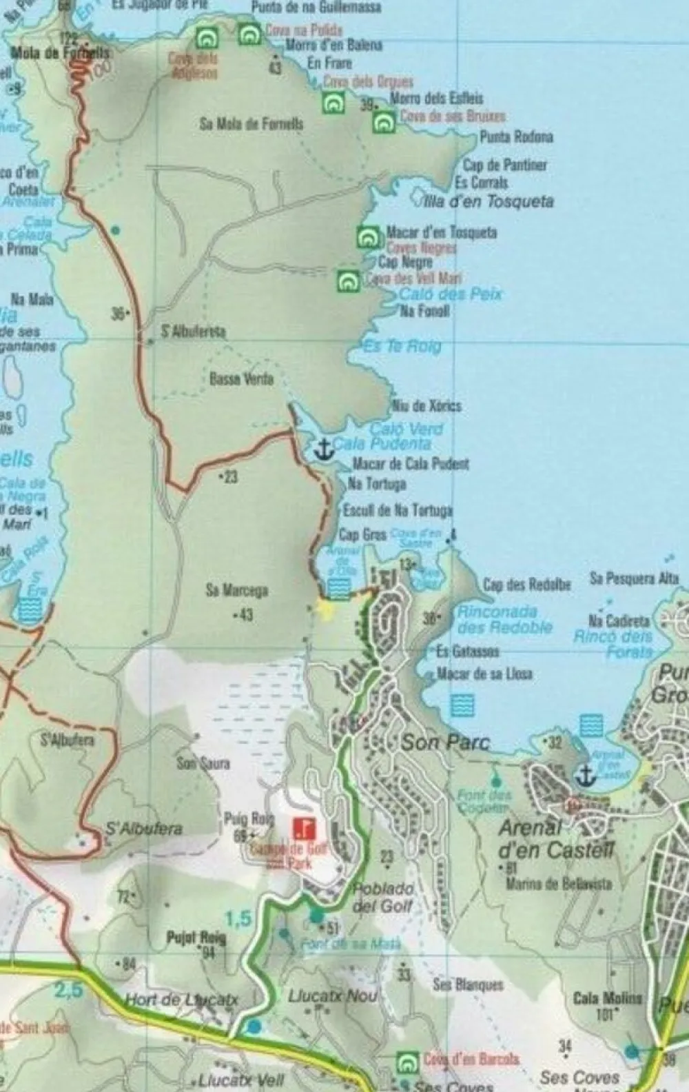 Kompass Spanje & Portugal|Wandelkaart 243 Menorca