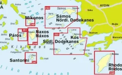 Kompass Balkan, Griekenland & Cyprus|Wandelkaart 249 Mykonos 1:35.000